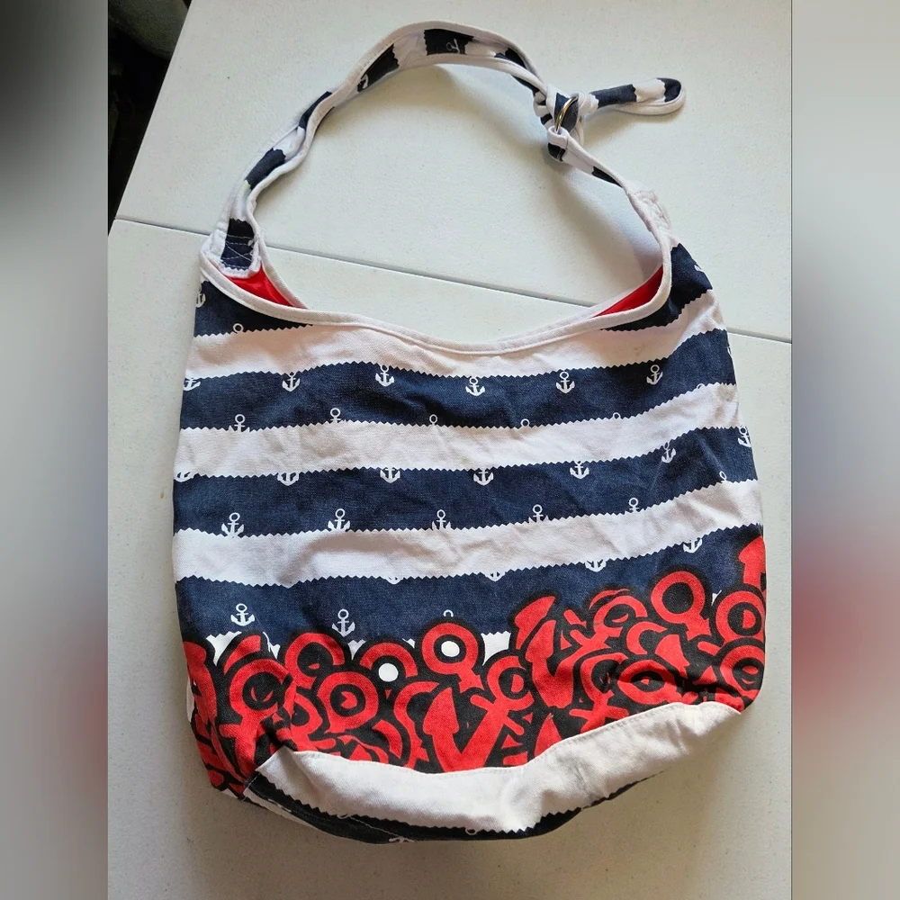 Hello Kitty Navy and Red Striped Bag - Picture 2 of 7